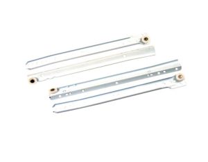 4-Piece Drawer Slides Bottom Mounted White 1.2MM 14 Inch