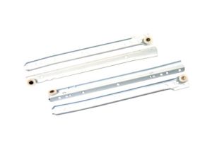 4-Piece Drawer Slides Bottom Mounted White 1.2MM 16 Inch