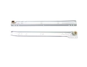 4-Piece Drawer Slides Bottom Mounted White 1.0MM 14 Inch