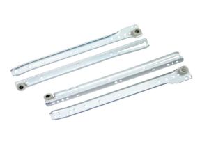 4-Piece Drawer Slides Bottom Mounted White 0.8MM 20 Inch