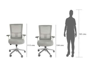 High Back Ergonomic Mesh Chair White Isu 95550