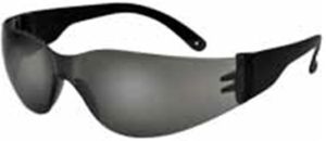 Protective Glass, Safety Goggles, Smoke Finish with Mirror Touch - Ryder Dark