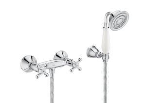 Roca Carmen Wall-mounted shower mixer with accessories