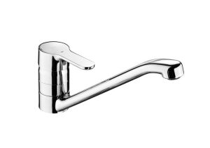 Roca L20 Kitchen sink mixer with swivel spout, Cold Start