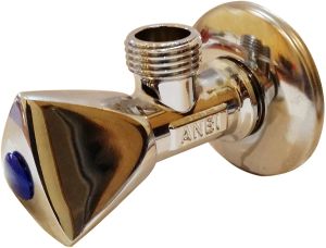 1/2" Angle Valve with Falnge Brass CP F x F Basic Plus