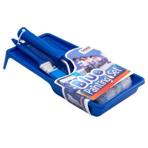 Beorol Blue Painting Set - tray,brush, mini roller - BLUESET