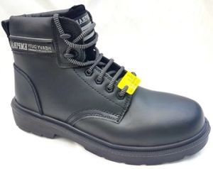 Leather Safety Shoe Metal free, High Ankle, Premium Quality. 