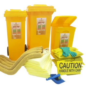 OIL SPILL KIT WHEELED BIN 30 Gallon 
(120 Ltrs)