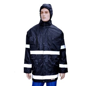 3M PARKA WINTER JACKET (WATER PROOF)
3M REFLECTIVE TAPE WITH  50 WASHES WARRANTY Size: 3XL, COLOR : Navy Blue - 10 Pieces