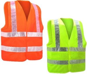 REFLECTIVE HIGH VISIBILITY VEST - FLUORESCENT YELLOW/ORANGE COLOR