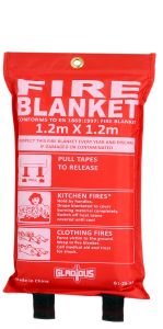 Fire Blanket Made Of Fiber Glass Woven Fabric, Size: Small,  - 25 Pieces