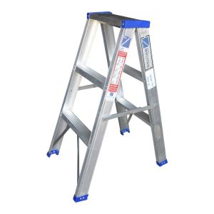 Wallclimb Aluminium Ladder Double Side, 8 Steps -WALA8