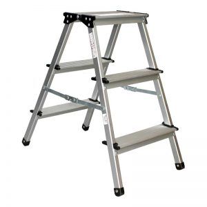 Wallclimb Aluminium Step Stool  Ladder , 2 Steps - WALA2