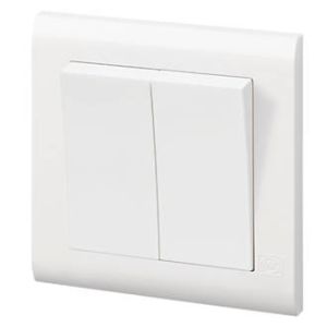 MK 10AX 2G 2WAY SP SWITCH, WIDE ROCKER - MV4782WHI