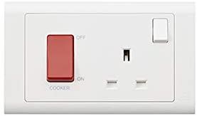 MK 45A DP SWITCH AND 13A SWITCHSOCKET OUTLET - MV5060WHI