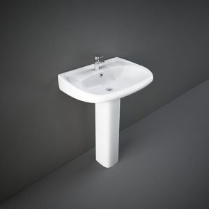 RAK Flora Wash basin with Pedestal, White