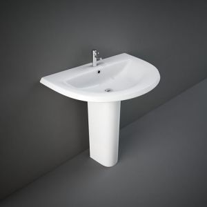 RAK Jumeirah Wash Basin with Pedestal, White