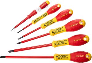 Stanley PZ + SL Insulated (VDE) Screwdriver Set 6 Pc - 0-65-443