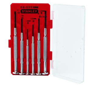 Stanley Precision Screwdriver Set, 6 Pc - 1-66-039