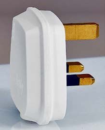 Tenby 13 A -250 VA Plug, White - 7394 01