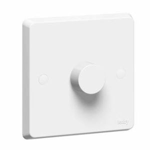 Tenby 1 Gang 2 Way Dimmer 250W, 50 Hz, White - 7380 03