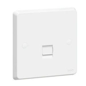  Tenby Single Secondary UK Telephone Socket, White - 7380 01