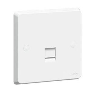 Tenby RJ 45 Single Data Socket, White - 7380 95