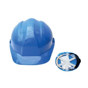 Vaultex Safety Helmet With Ratchet Suspension. White/Red/Yellow/Blue