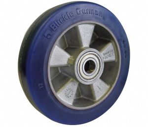 4" Caster Wheel, 660 lb. Load Rating, Wheel Width 1-5/8", Polyurethane, Fits Axle Dia. 1/2"