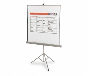 Manual Projection Screen with 60 x 60" Screen Size