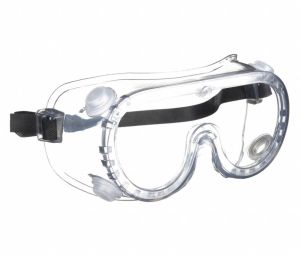 Anti-Fog, Scratch-Resistant Indirect Chemical Splash/Impact Resistant Goggles, Clear Lens