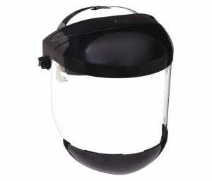 Ratchet Faceshield Assembly, Visor Material: Polycarbonate, Headgear Material: Thermoplastic