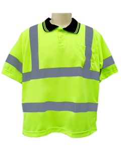 SAFETY T-SHIRT WITH HI-VISIBILITY TAPE WITH HALF SLEEVES