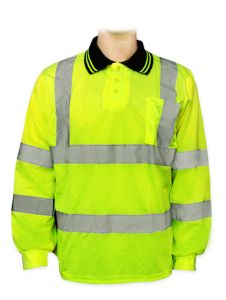 SAFETY T-SHIRT WITH HI-VISIBILITY TAPE WITH FULL SLEEVES